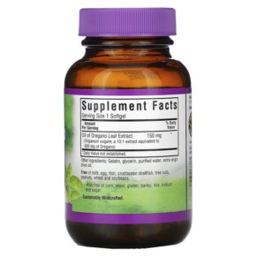 Thành phần vi chất của Bluebonnet Nutrition Oil of Oregano Leaf Extract 60 Softgels 743715013827