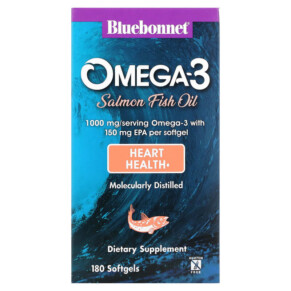 Thực phẩm chức năng Bluebonnet Nutrition Omega-3 Salmon Fish Oil 1.000 mg 180 Softgels 743715009530