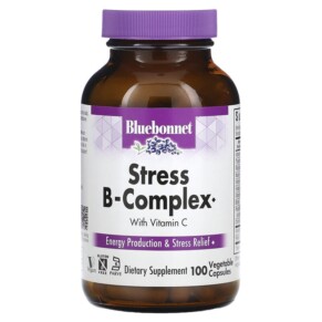 Thực phẩm chức năng Bluebonnet Nutrition Stress B-Complex 100 Vegetable Capsules 743715004245