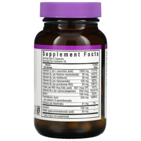 Thành phần vi chất của Bluebonnet Nutrition Stress B-Complex 50 Vegetable Capsules 743715004221