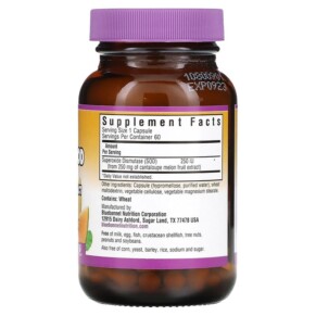 Thành phần vi chất của Bluebonnet Nutrition Super Fruit Vegetarian SOD Cantaloupe Fruit Extract 250 IU 60 Vegetable Capsules 743715008731