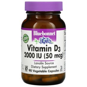 Thực phẩm chức năng Bluebonnet Nutrition Vitamin D3 50 mcg (2.000 IU) 90 Vegetable Capsules 743715003149