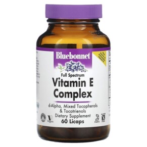 Thực phẩm chức năng Bluebonnet Nutrition Vitamin E Complex Full Spectrum 60 Licaps 743715006010