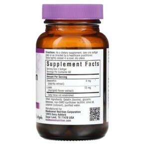 Thành phần vi chất của Bluebonnet Nutrition Zeaxanthin & Lutein 60 Softgels 743715008595