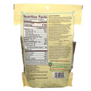 Thành phần vi chất của Bob's Red Mill Premium Whole Flaxseed 13 oz (368 g) 039978034205