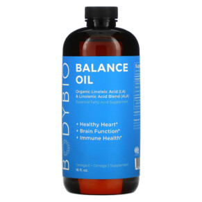 Thực phẩm chức năng BodyBio Balance Oil Organic Linoleic Acid (LA) and Linolenic Acid Blend (ALA) 16 fl oz (473 ml) 743474030165