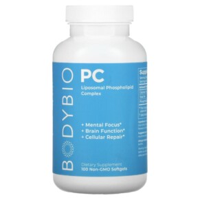 Thực phẩm chức năng BodyBio PC Liposomal Phospholipid Complex 100 Non-GMO Softgels 743474916001