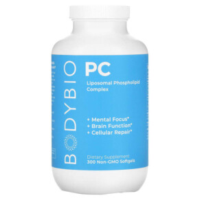Thực phẩm chức năng BodyBio PC Liposomal Phospholipid Complex 300 Non-GMO Softgels 743474916506