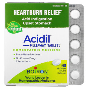 Thực phẩm chức năng Boiron Acidil Acid Indigestion Unflavored 60 Meltaway Tablets 306962608606
