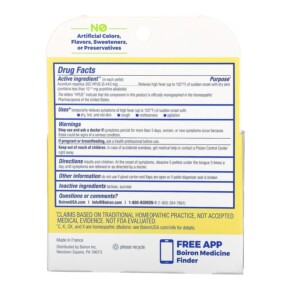 Boiron Aconitum Fever Relief Meltaway Pellets 30C 3 Tubes 80 Pellets Each 3 Thành phần vi chất của Boiron Aconitum Fever Relief Meltaway Pellets 30C 3 Tubes 80 Pellets Each 306969003541