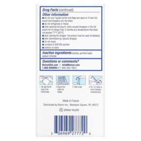 Thành phần vi chất của Boiron Optique 1 Eye Irritation Relief Eye Drops 30 Sterile Single-Use Droppers 0.013 fl oz (0.4 ml) Each 306969277720