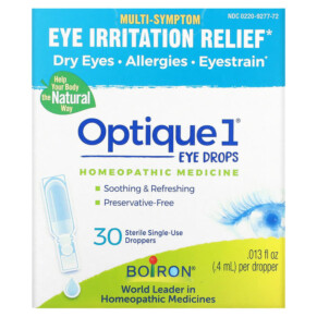 Thực phẩm chức năng Boiron Optique 1 Eye Irritation Relief Eye Drops 30 Sterile Single-Use Droppers 0.013 fl oz (0.4 ml) Each 306969277720