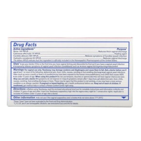 Thành phần vi chất của Boiron Yeastaway Yeast Infection Relief 7 Vaginal Suppositories 306969716984