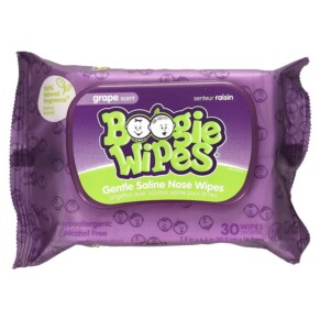 Thực phẩm chức năng Boogie Wipes Gentle Saline Nose Wipes Grape Scent 30 Wipes 897752002037