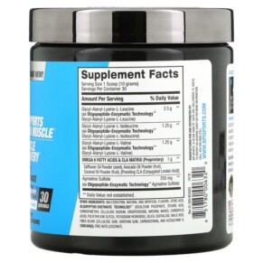 Thành phần vi chất của BPI Sports Best BCAA Blue Raspberry 10.58 oz (300 g) 851780006320