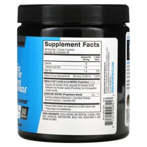 Thành phần vi chất của BPI Sports CLA + Carnitine Rainbow Ice 12.34 oz (350 g) 811213028213
