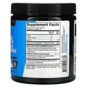 Thành phần vi chất của BPI Sports CLA + Carnitine Snow Cone 12.34 oz (350 g) 811213026660