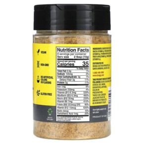 Thành phần vi chất của Bragg Nutritional Yeast Smoky BBQ 3 oz (85 g) 074305066023