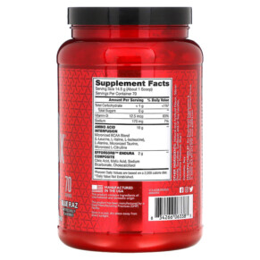Thành phần vi chất của BSN AminoX Endurance & Recovery Blue Raz 2.24 lb (1.01 kg) 834266063383