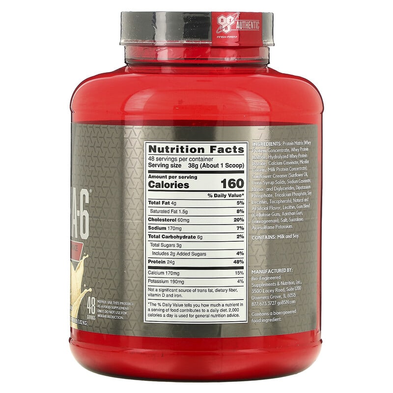 BSN Syntha-6 Edge Protein Powder Mix Vanilla Milkshake 4.01 lb (1.82 kg) 2 Thành phần vi chất của BSN Syntha-6 Edge Protein Powder Mix Vanilla Milkshake 4.01 lb (1.82 kg) 834266005703