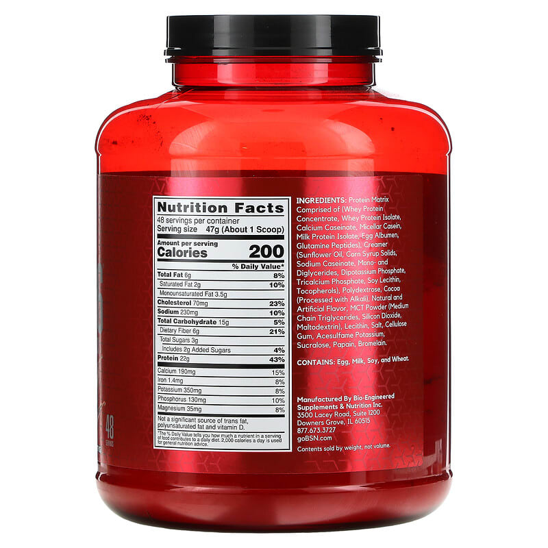 BSN Syntha-6 Ultra Premium Protein Matrix Chocolate Milkshake 5 lbs (2.27 kg) 2 Thành phần vi chất của BSN Syntha-6 Ultra Premium Protein Matrix Chocolate Milkshake 5 lbs (2.27 kg) 834266007202
