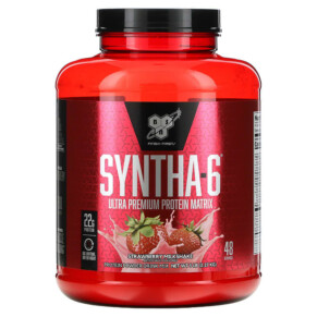 Thực phẩm chức năng BSN Syntha-6 Ultra Premium Protein Matrix Strawberry Milkshake 5 lbs (2.27 kg) 834266007158