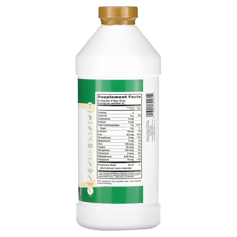Buried Treasure Liquid Advantage Colloidal Minerals 33 fl oz (976 ml) 2 Thành phần vi chất của Buried Treasure Liquid Advantage Colloidal Minerals 33 fl oz (976 ml) 016055345614