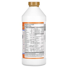 Thành phần vi chất của Buried Treasure Liquid Advantage VM100 Daily Multi Orange Zest 32 fl oz (976 ml) 016055453784