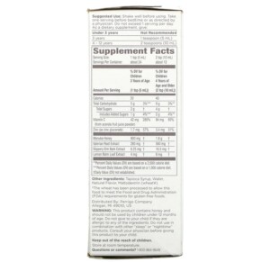 Thành phần vi chất của Burt's Bees Kids Cough Syrup & Immune Support Nighttime 3+ Years Natural Grape 4 fl oz (118 ml) 070030165482