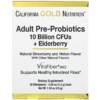 Thực phẩm chức năng California Gold Nutrition Adult Pre-Probiotics 10 Billion CFU + Elderberry Natural Strawberry & Melon Flavor 30 Packets 0.05 oz (1.5 g) Each 898220018543
