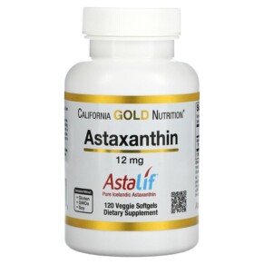 Thực phẩm chức năng California Gold Nutrition Astaxanthin Astalif Pure Icelandic 12 mg 120 Veggie Softgels 898220011049