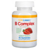 Thực phẩm chức năng California Gold Nutrition B Complex Gummies No Gelatin No Gluten Natural Strawberry Flavor 45 Gummies 898220012015
