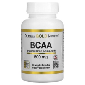 Thực phẩm chức năng California Gold Nutrition BCAA AjiPure Branched Chain Amino Acids 500 mg 60 Veggie Caps 898220011278