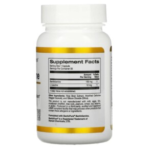 Thành phần vi chất của California Gold Nutrition Benfotiamine 150 mg 30 Veggie Capsules 898220020249