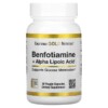 Thực phẩm chức năng California Gold Nutrition Benfotiamine + Alpha Lipoic Acid 30 Veggie Capsules 898220020201