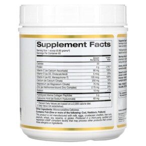 Thành phần vi chất của California Gold Nutrition Bone Food 14.50 oz (411 g) 898220020683