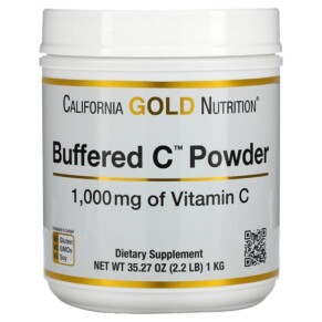 Thực phẩm chức năng California Gold Nutrition Buffered Gold C Non-Acidic Vitamin C Powder Sodium Ascorbate 1.000 mg 2.2 lb (1 kg) 898220018796