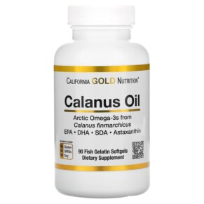 Thực phẩm chức năng California Gold Nutrition Calanus Oil 500 mg 90 Fish Gelatin Softgels 898220019977