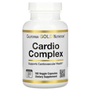 Thực phẩm chức năng California Gold Nutrition Cardio Complex 180 Veggie Capsules 898220020690