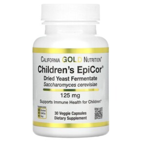 Thực phẩm chức năng California Gold Nutrition Children's Epicor 125 mg 30 Veggie Capsules 898220015702
