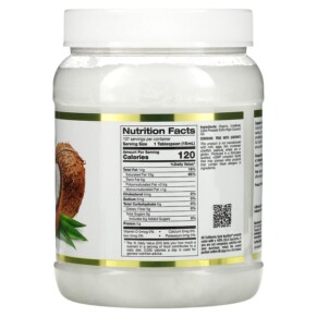 Thành phần vi chất của California Gold Nutrition Cold Pressed Organic Virgin Coconut Oil 54 fl oz (1.6 L) 898220012671