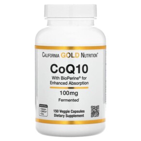 Thực phẩm chức năng California Gold Nutrition CoQ10 with Bioperine 100 mg 150 Veggie Capsules 898220014286