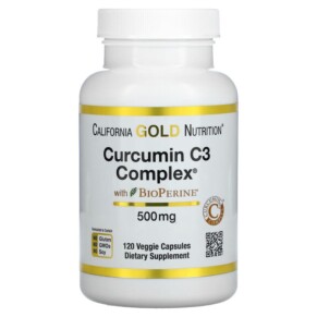 Thực phẩm chức năng California Gold Nutrition Curcumin C3 Complex with BioPerine 500 mg 120 Veggie Capsules 898220009404