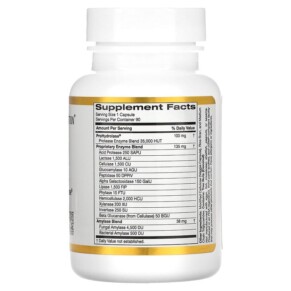 Thành phần vi chất của California Gold Nutrition Digestive Enzymes 90 Veggie Capsules 898220011551