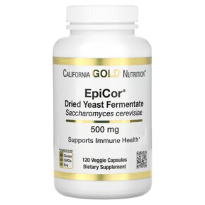 Thực phẩm chức năng California Gold Nutrition EpiCor Dried Yeast Fermentate 500 mg 120 Veggie Capsules 898220015665