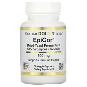 Thực phẩm chức năng California Gold Nutrition EpiCor Dried Yeast Fermentate 500 mg 30 Veggie Capsules 898220015672