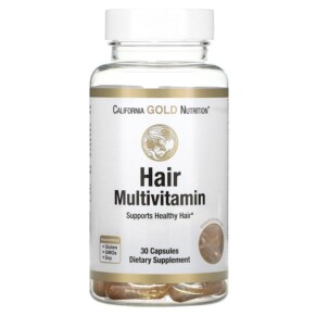 Thực phẩm chức năng California Gold Nutrition Hair Multivitamin 30 Gelatin Capsules 898220019144