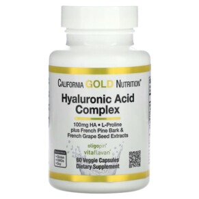 Thực phẩm chức năng California Gold Nutrition Hyaluronic Acid Complex 60 Veggie Capsules 898220008568