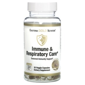 Thực phẩm chức năng California Gold Nutrition Immune & Respiratory Care 30 Veggie Capsules 898220019182