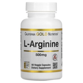 Thực phẩm chức năng California Gold Nutrition L-Arginine 60 Veggie Capsules 898220011261
